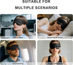 100% Mulberry Silk Sleep Mask, Ultra-Soft Light Blocking Eye Cover - Image 5