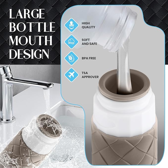 Travel Bottles for Toiletries, TSA Approved Silicone Travel Size Containers for - Image 6