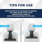 Car Back Seat Tray Table, Stable Foldable Auto Backseat Food Trays Desk - Image 8