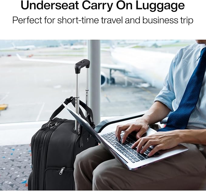 Hanke Softside Underseat Carry On Luggage - Image 8