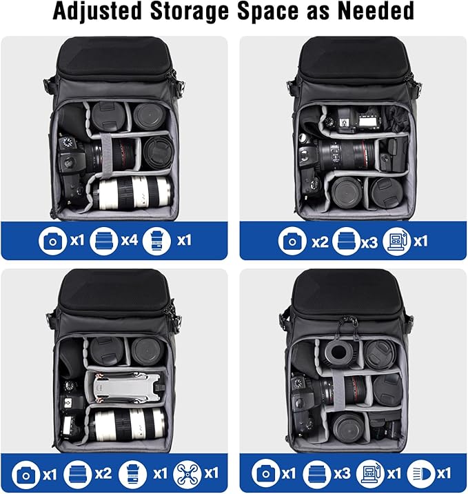 MOSISO Camera Backpack, DSLR Camera Bag - Image 3