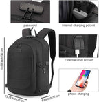 Tzowla Anti-Theft Water Resistant 17.3 Inch Laptop Backpack - Image 3