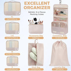 BAGAIL 9 Set Packing Cubes Luggage Packing Organizers - Image 4