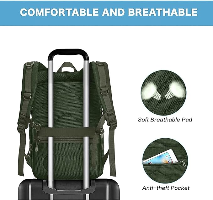 MOSISO Camera Backpack, DSLR/SLR/Mirrorless Tactical Camera Bag Case - Image 7