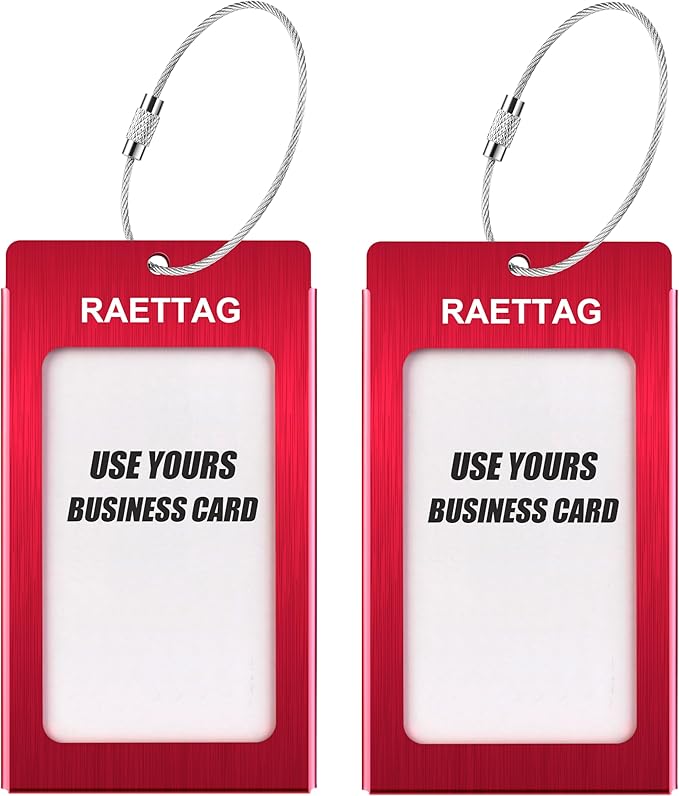 Luggage Tags Metal Suitcase Tags Travel Bag ID Identifier Luggage Tag - Image 2