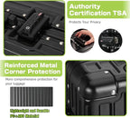 AnyZip Luggage Aluminium Frame Suitcase PC ABS Hard Shell TSA Lock No Zipper - Image 4