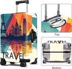 Luggage Cover Washable Suitcase Protector Anti-Scratch, Stretchable Fit - Image 3