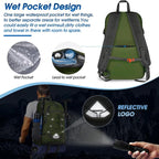 IGOLUMON Hiking Backpack 40L Packable Lightweight Camping Backpack Men Women - Image 3