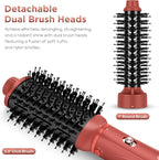 IG INGLAM Blow Dryer Brush Set, 5-in-1 Multi-Styler for Drying, Salon Blowouts, Smooth Curls, Sleek Styles, Ionic Hot Air Brush with Soft Tufts & Nylon Bristles for Frizz-Free Hair, Strawberry Bronze