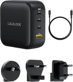 LULULOOK 100W USB C Charger, 4-Port GaN Fast Charging Block, PD Type-C Wall - Image 8