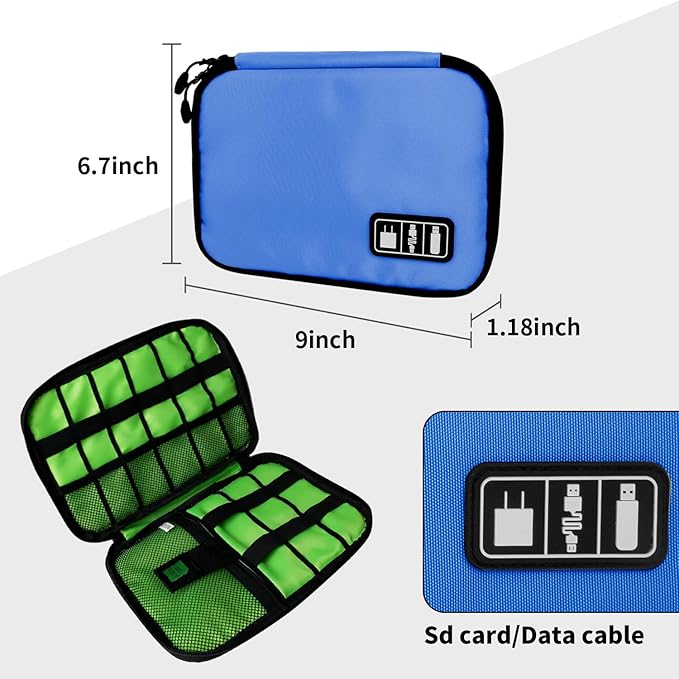 Electronics Organizer Travel Case, Electronic Accessories Storage Bag, Portable - Image 4