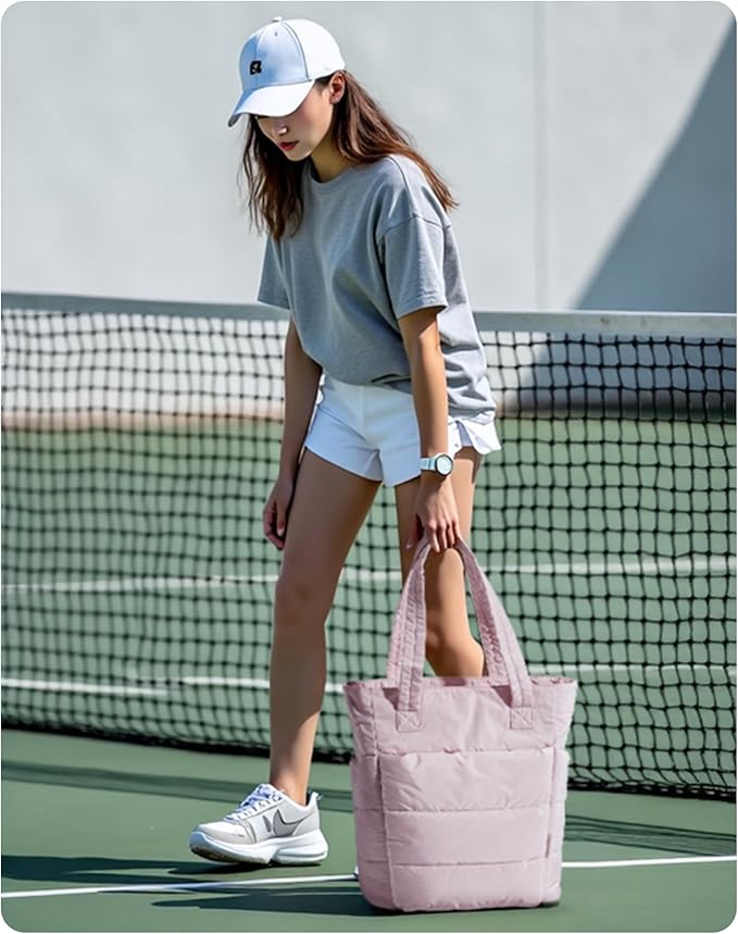 BAGSMART Tote Bag for Women, Lightweight Puffy Tote Bag - Image 5