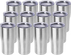 DOMICARE 20oz Tumbler with Lid Stainless Steel Tumblers Bulk, Double Wall by VisittheDOMICARE