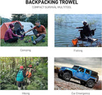 Small Camping Shovel, 9 in 1 Mini Hand Shovel, Portable Backpacking Trowel - Image 5