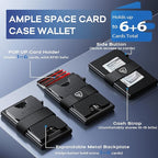 Mens Business Card Holder, Slim Card Wallet - Image 2
