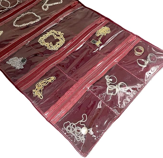 Travel Jewelry Roll Bag Portable Organizer Pouch - Image 6