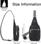 Telena Small Sling Bag for Women Leather Crossbody Fanny Packs Chest Bag for - Image 6