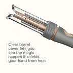 INFINITI PRO CONAIR Curl Secret Automatic Curling Iron, ¾-inch Curling Iron Barrel, Automatic Hair Curler for All Hair Types and Lengths, Dual Voltage for Worldwide Travel, Gray/Gold