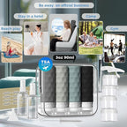 16pack Travel Bottles for Toiletries, TSA Approved Travel Size Containers Set - Image 7