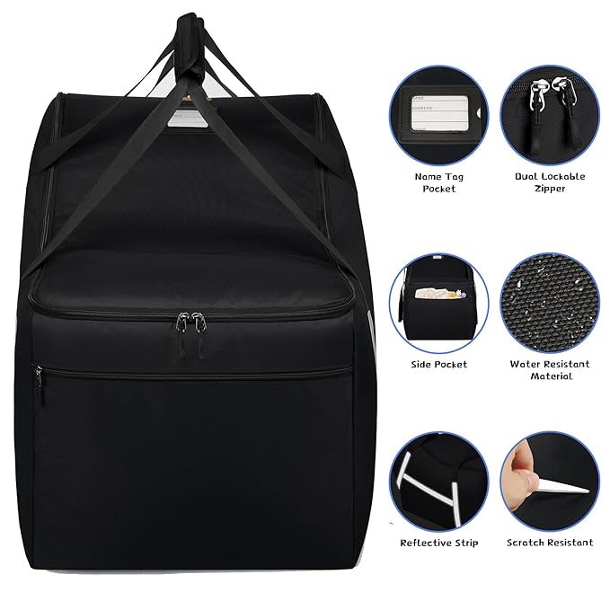 Infant Car Seat Travel Bag for Airplane Compatible - Image 3