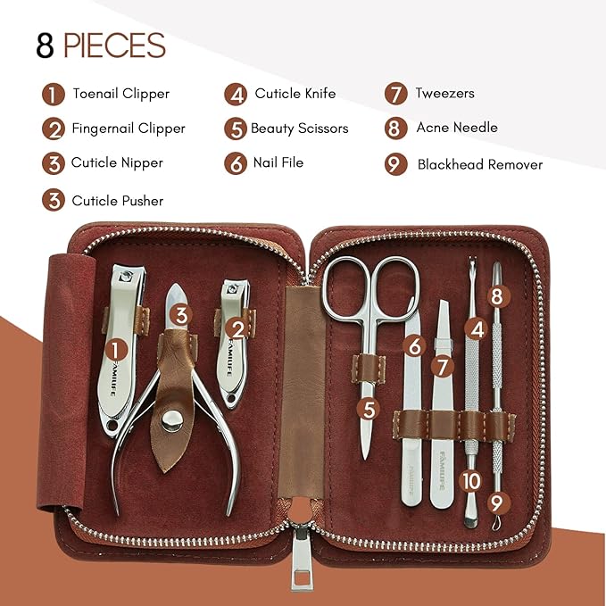 FAMILIFE Manicure Set, Nail Clippers Pedicure Tool, Nail Kit - Image 7