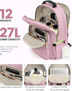 LOVEVOOK Laptop Backpack Purse for Women, Work Travel Computer Bags, College - Image 2