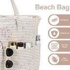 Beach Pool Bags Tote for Women Ladies Large Gym Tote Carry On Bag - Image 2