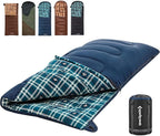 KingCamp Sleeping Bag for Adults, Cold Weather & Warm XL Big and Tall Flannel by KingCamp