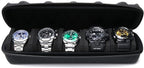 5 slots Hard men's watch travel case, Portable zipper storage organizer box - Image 8