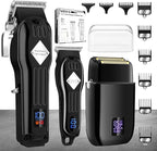 Karrte Professional Hair Clippers/Hair Trimmer/Beard Shaver Kit for Men Cordless Barber Clipper Hair Cutting Kit, Beard Trimmers Haircut Grooming Kit, Gifts for Men
