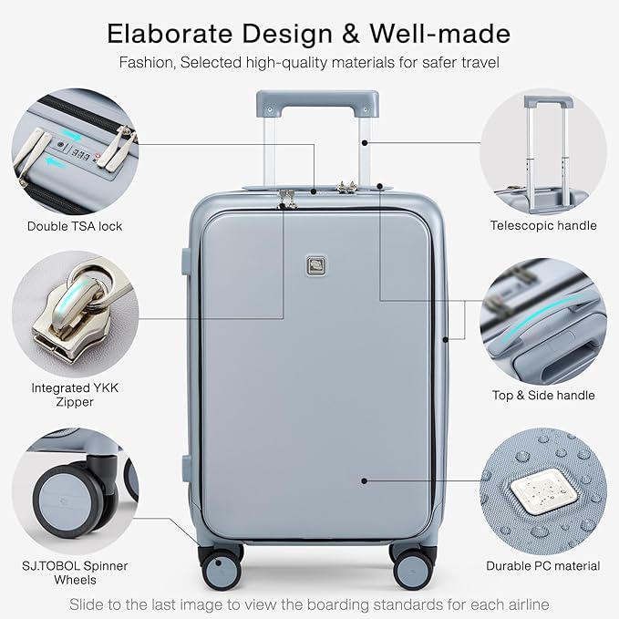 Hanke Grace Carry On Luggage - Image 3