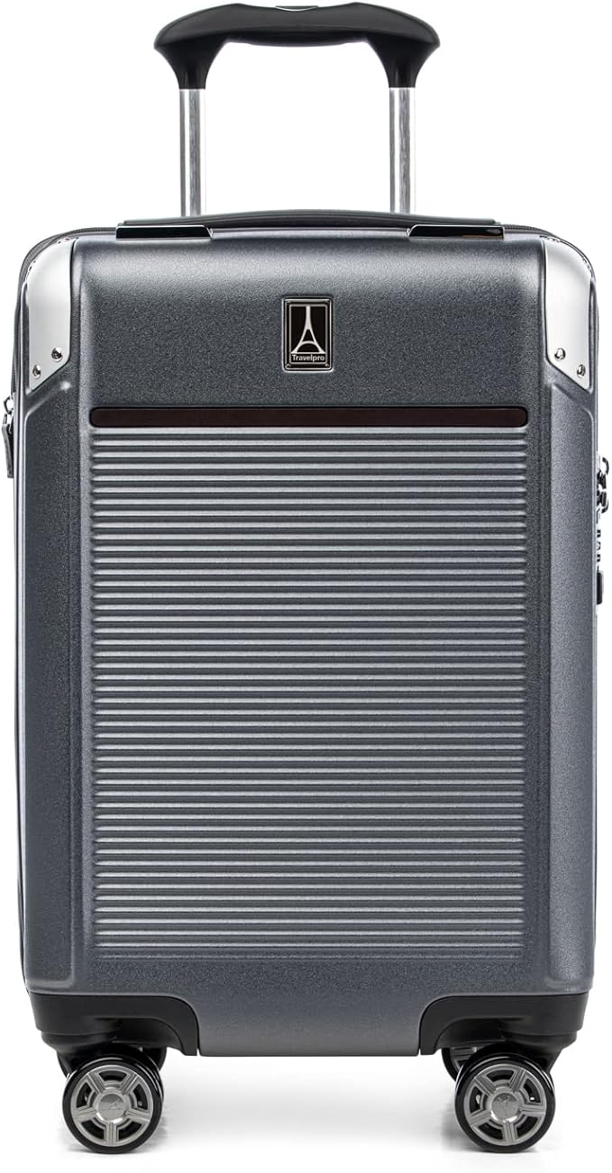 Travelpro Platinum Elite Hardside Expandable Carry on Luggage, 8 Wheel Spinner by Travelpro