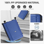Kono 24 Inch Expandable Luggage Suitcase - Image 3