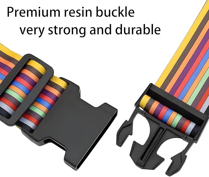 Stripes Luggage Straps for Suitcases, Adjustable Luggage Travel Belt to Keep - Image 3