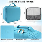 Travel Makeup Bag with LED Mirror Travel Makeup Organizer with 3 Lighted - Image 5