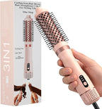 3-in-1 Hair Straightener Waves Curling Iron for Short & Long Hair Blow Out Dryer Brush Comb | Large Professional Salon Styling Tool Gift for Women,Men Hairstyles,Gfit for Men Women Teen