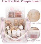 Narwey Striped Hanging Travel Toiletry Bag - Image 3