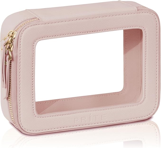 Prite Clear Makeup Bag Cosmetic Organizer Case Waterproof Travel Toiletry Bag by Prite