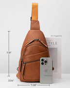 Alldaily Large Sling Bag for Women Crossbody Purse Leather Fashionable Trendy - Image 6