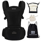 Bebamour Baby Carrier with Hip Seat, All-Position Breathable Mesh Hip Seat & - Image 7