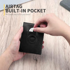 RUNBOX AirTag-Wallet-Mens-Slim-RFID Blocking Wallets Leather - Image 2