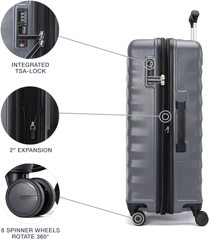 Travelpro Maxlite Air V2 Hardside Expandable Checked Luggage, 8 Spinner Wheels - Image 4