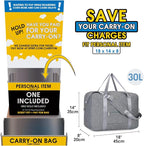 For Spirit Airlines Personal Item Bag 18x14x8 Foldable Travel Duffel Bag - Image 2