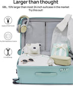 Trunk Luggage 22 Inch, Small Checked Luggage - Image 6