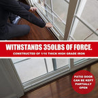 SECURITYMAN 2-in-1 Door Security Bar & Sliding Patio Door Security Bar via - Image 5