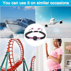 Sureio 6 Pcs Motion Sickness Bands Bracelet Anti Nausea Adjustable Wristband - Image 5