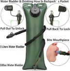 ATBP Tactical Water Hydration Pack Military 3L Water Bladder Carrier Backpack - Image 2