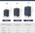 3-Piece Softside Expandable Luggage Set - Image 2