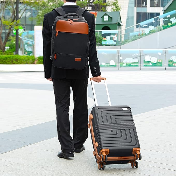 Romswi Luggage Sets 2 Piece, Expandable Carry On Luggage 20In - Image 2