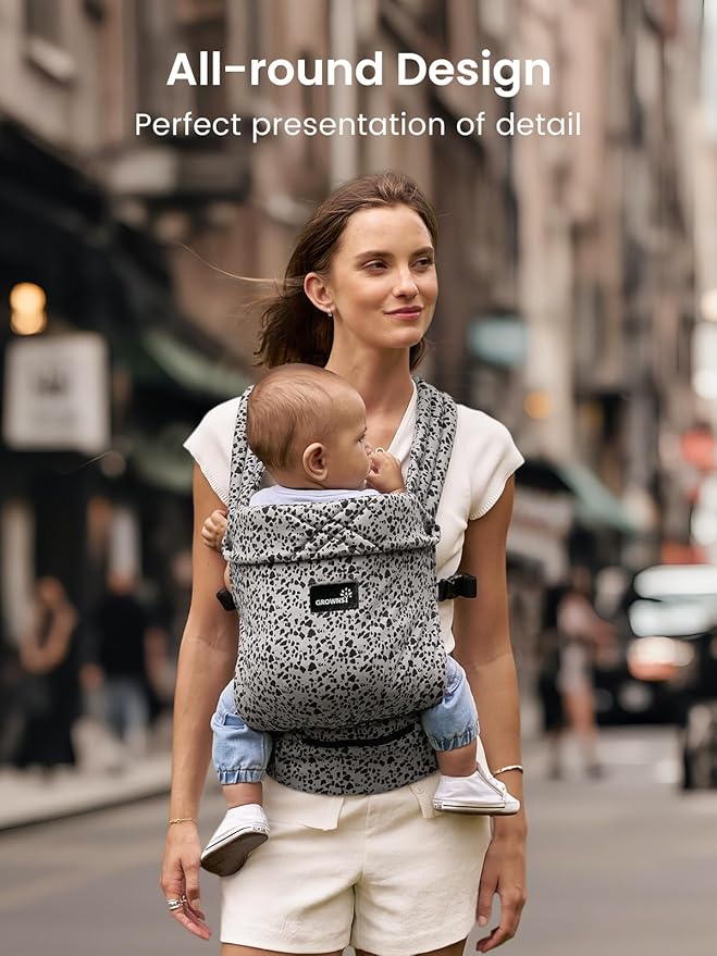 GROWNSY Baby Carrier Newborns to Toddlers, Ergonomic Baby Toddler Carrier Wraps - Image 4